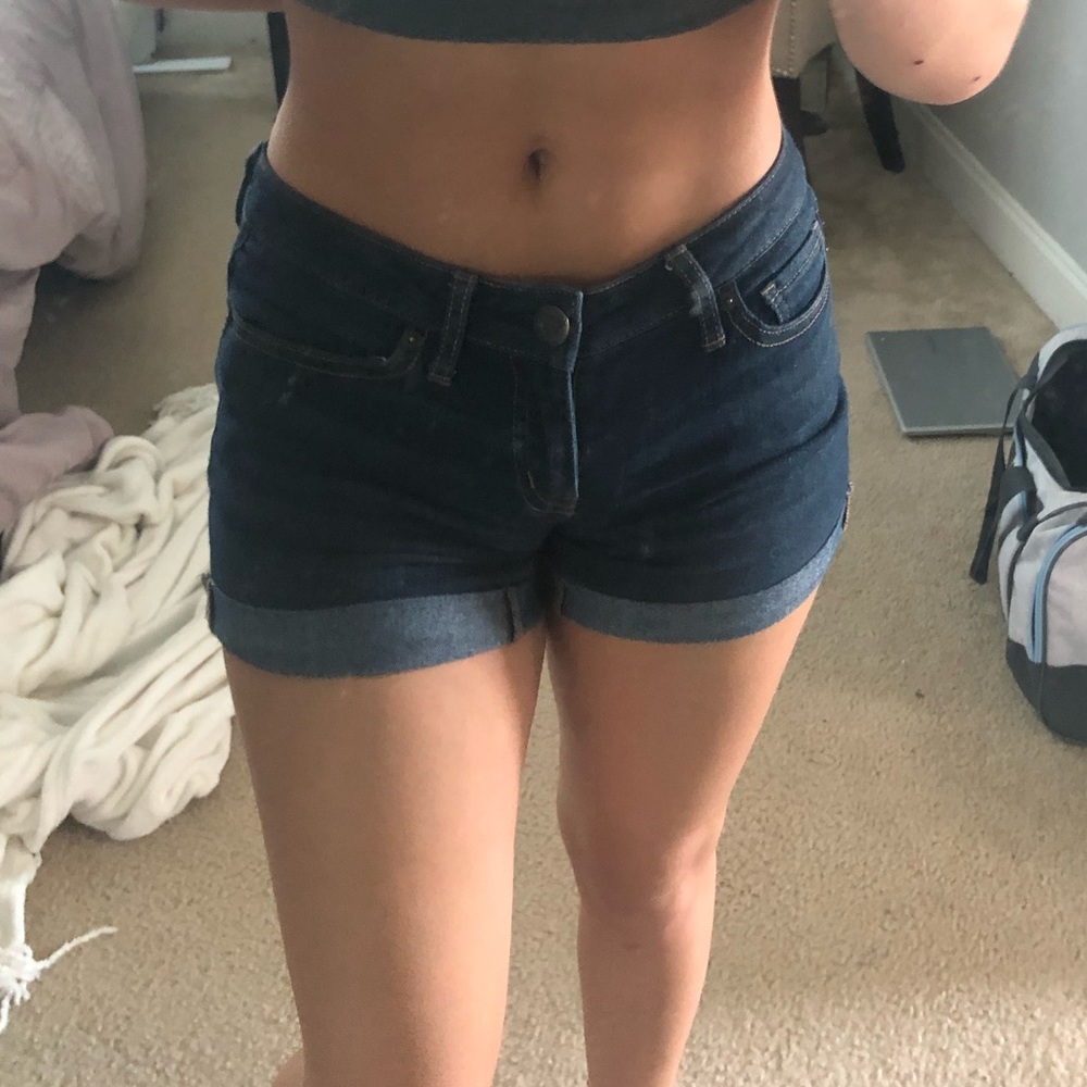 denim shorts